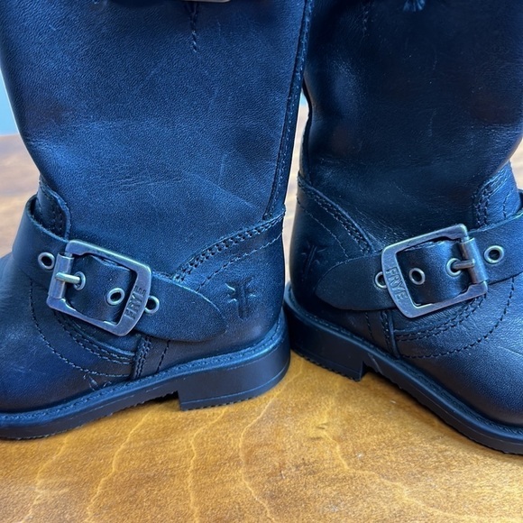 Frye boots black new with tag youth 5  nwt - Picture 4 of 8